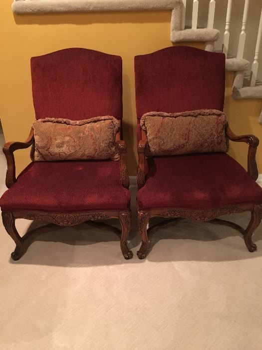2 Custom Bernhardt Side Chairs 