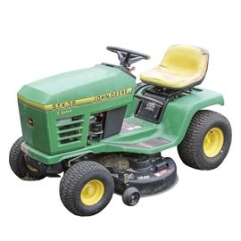 John Deere STX300 5-Speed Tractor Mower: A 1998 John Deere STX38 5-speed tractor mower. The riding mower VIN is MOOSTXH287934. It is equipped with a Kohler engine, model CV13S, serial number 2608917992. For more information about this model using the VIN, please see the link below.