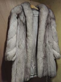 Silver fox fur