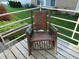 Antique Hickory rocking chair. Very heavy and sturdy!