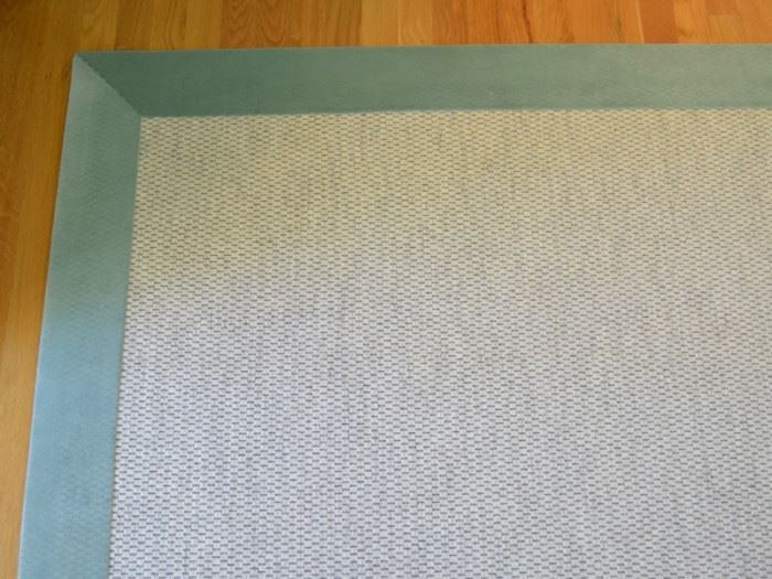 Stark rug with matching velvet trim, approximately 25'5" X 12'5"