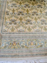 William Morris style rug, approx. 14'4" X 9'10"