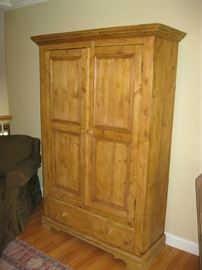 Antique pine armoire