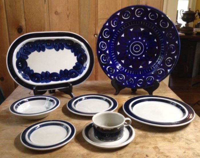 Arabia From Finland plates cups and serving pieces