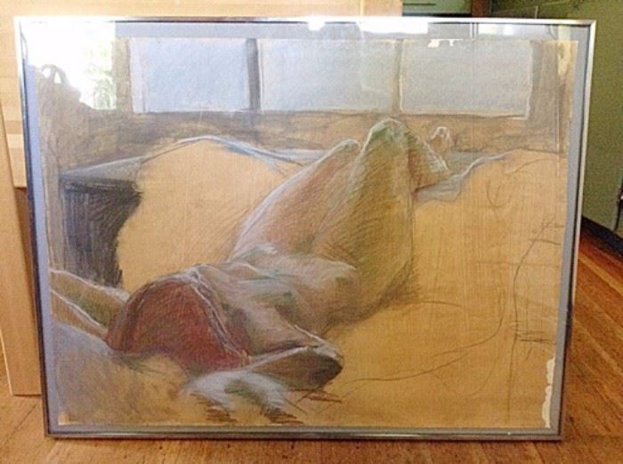 Framed artwork nude