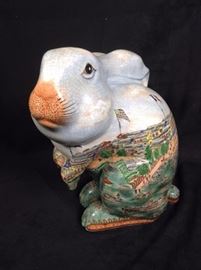 Chinese Ceramic Rabbit Figurine