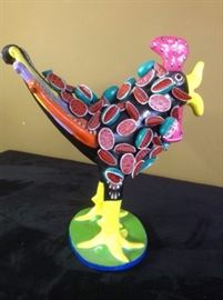 colorful chicken home decor or figurine