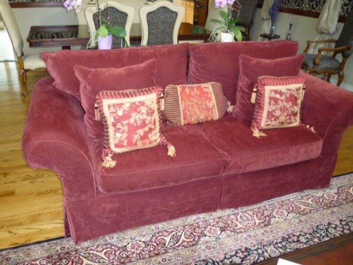 Sofa with Decorative Pillows