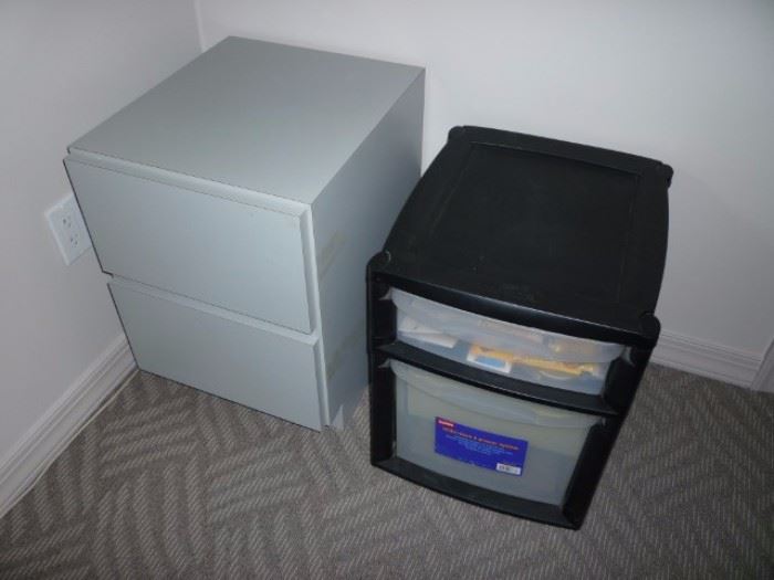 2 Drawer Cabinet and 2 Drawer Storage