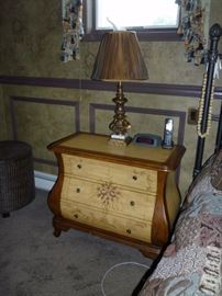 Pair of Nightstands and Lamp