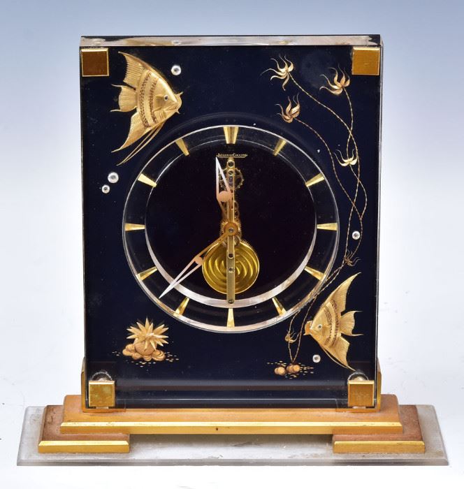 LeCoultre Aquarium Clock, bid online at www.fairfieldauction.com