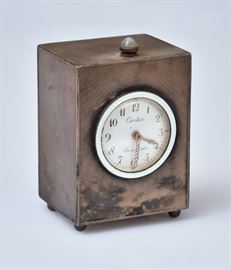 Cartier repeater desk clock, bid online at www.fairfieldauction.com