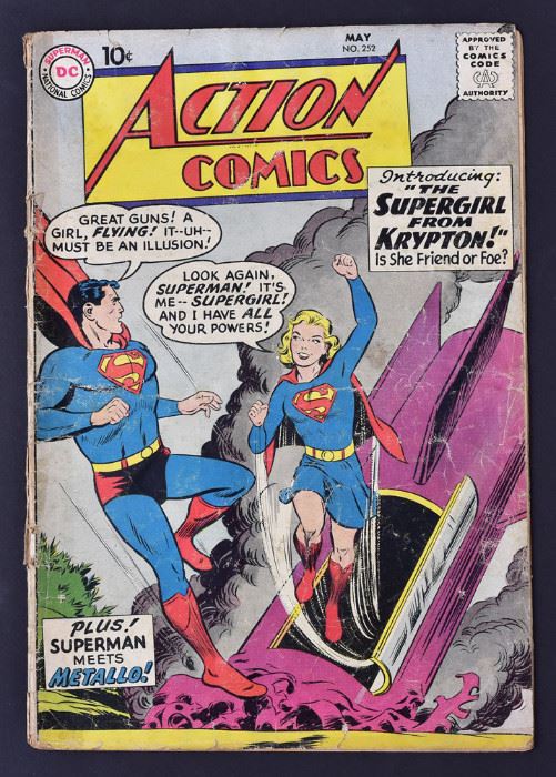 Action Comics #252 superman, supergirl, bid online at www.fairfieldauction.com