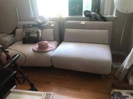 #58 2 piece futon sofa on metalbase Brnad new! 77" wide
$400