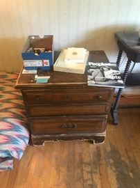 #12 bedside table w 2 drawers 24x18x24 $15