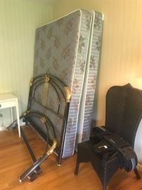 #4 queen mattress set simmons $65
#5 queen metal brass bedframe $100
