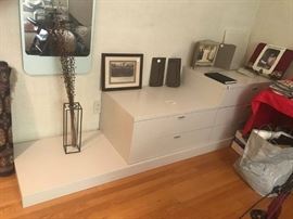 #9 Ikea like step 5 drawer cabinet cream heavy 100x23dx28t $300
