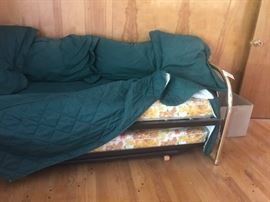 #6 Brass day bed with trundle and mattress 2 $100

