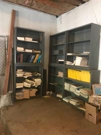 #72 4 metal book cases stacked $35 ea