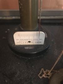 #44 scales in case wm ainswirth brand type leb 33236 $100
