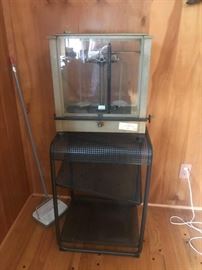 #44 scales in case wm ainswirth brand type leb 33236 $100
#64 metal 3 shelf table 20x16x29 $100