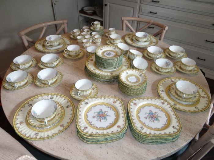 One of Nine Sets of China.   Several Pretty Vintage Sets