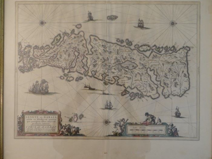 Map of Louis and Harris Isle, Scotland,  Dates to 1654