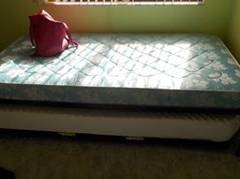 Day Bed Frame with trundle and 2 mattresses