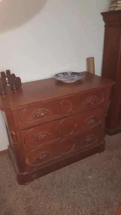 Dresser with Carved Pulls