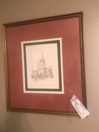 
#10  Albert Lane 1st methodist Church print   $75
