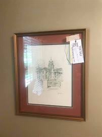 #8   Albert Lane madison court house print   $75