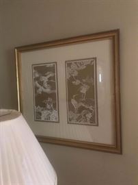 #5 (2) gold cut out frame picture 20x19 $30ea