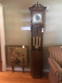 #41   German Grandfather clock oak   15x10x82    $400
