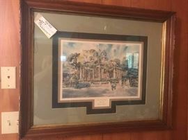#11 Albert Lane Water color Print 44/500 Madison County Courthouse $175
