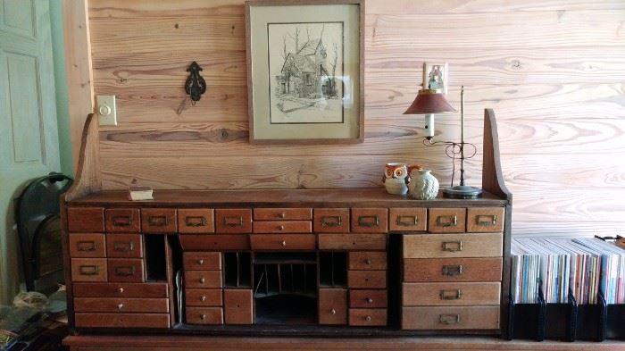 wall mounted antique desk organizer