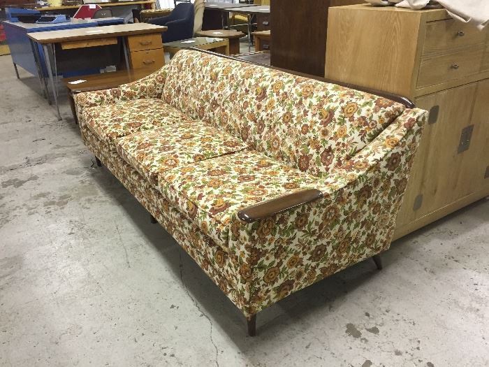 Awesome Mid-Century sofa ready for re upholstery  