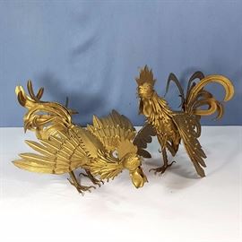 Artz Metal Folk Art Roosters