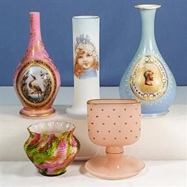 Glass Hand Painted Novelties Czech Adventurine Etc