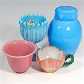 Glass Opaque Blue PV France Rosalene Etc