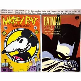 Msc Ephemera Comic Books Underground Mickey Rat Vol One Bat Man Year One Frank Miller