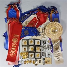 Msc Ribbons And Pins Four H And State Fair