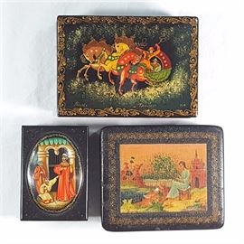 Msc Russian Lacquer Boxes A