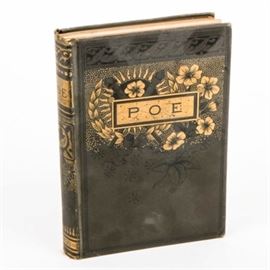 1882 Illustrated Hardback Poems of Edgar Allen Poe: An antique hardback copy of Edgar Allen Poe’s Poems (Hurst & Co. 1882). This hardback edition was printed in New York, NY by Hurst & Co., Publishers.