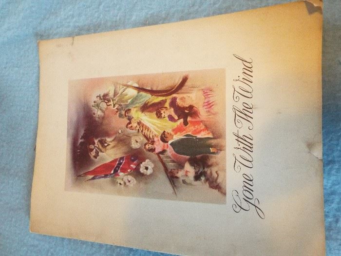 1939 Gone With The Wind movie program