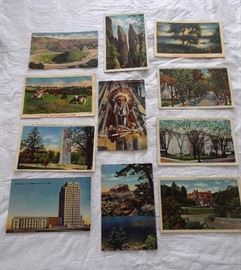 Vintage Linen postcards of the Western States