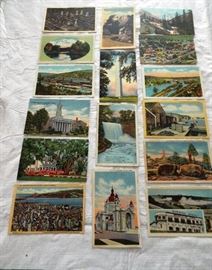 Vintage Linen postcards of the Eastern States