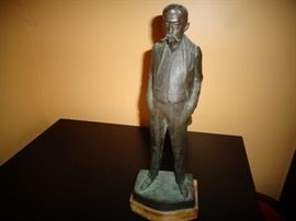 SIGNED FRENCH ARTIST BRONZE STATUE 1908