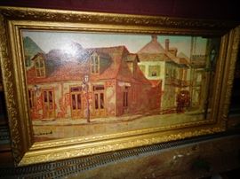 BUILDINGS PORTRAIT OF PRINT FRAMED