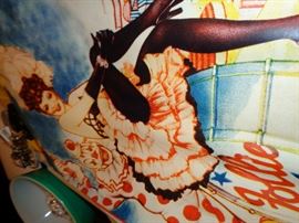 CLOSE UP VIEW OF RARE 1930'S CARNIVAL POSTERS