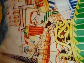 CLOSE UP DETAILED VIEW OF 1930'S CARNIVAL POSTERS